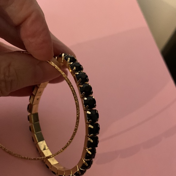 Bracelet set sparkle black and gold in colour - Picture 5 of 5